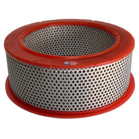 BAUER GROUP R-771 air filter. Aftermarket air filter with metal mesh and red end caps.
