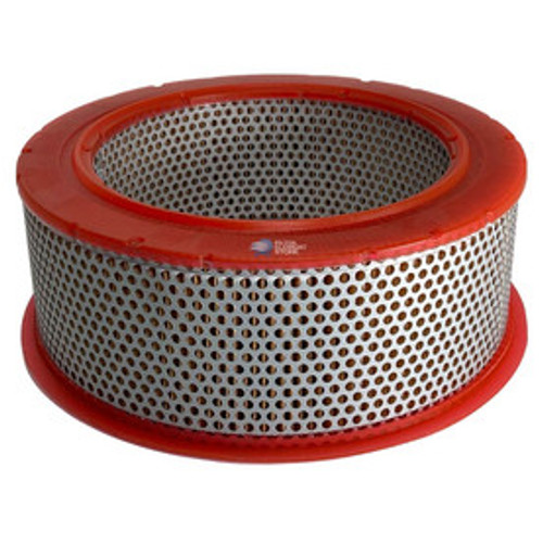 BAUER GROUP R-771 air filter. Aftermarket air filter with metal mesh and red end caps.