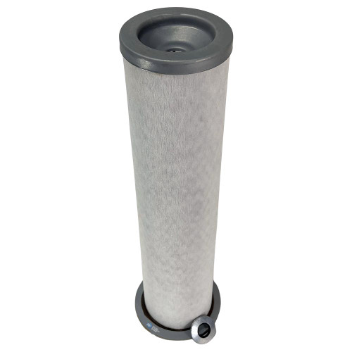 COMPAIR 43-744-2 air filter equivalent. White filter, metal end caps, and includes washer.