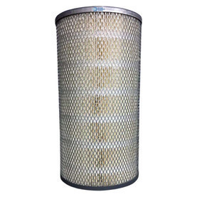 Sullair 23458-4 Air Filter equivalent. Pleated air filter element with wire mesh and metal endcaps. 