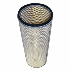 Aftermarket COMPAIR 11346874 air filter. Pleated filter with top gasket and outer wire mesh.