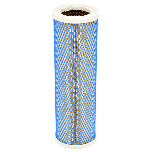 Finite 3PU20-130 coalescing filter replacement. Pleated filter with blue mesh and open rubber end caps.
