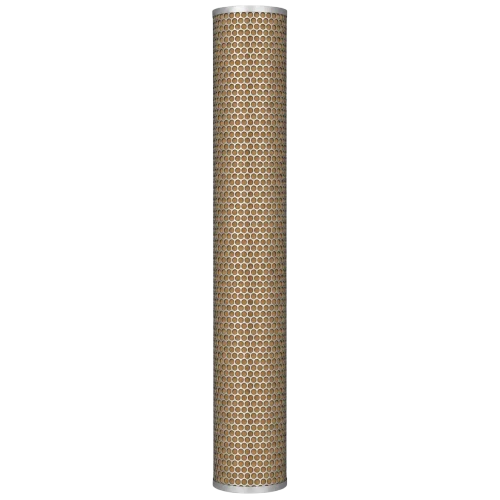 BALSTON 200-75-SR filter replacement. Outer metal circular perforations with metal end caps and tight brown filter media. Rated for steam.