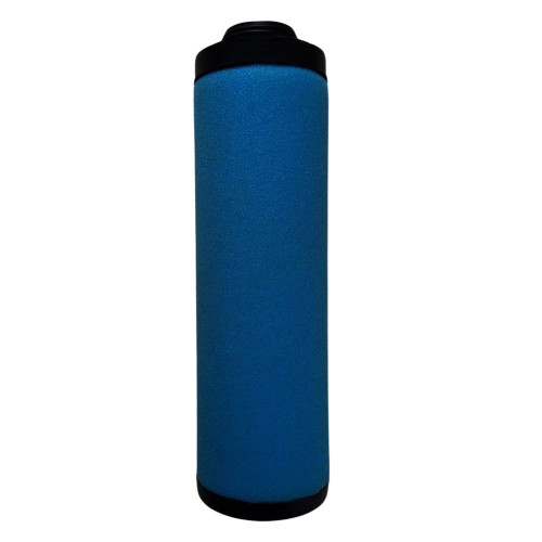 ATLAS COPCO DD260 filter for coalescing compressed air. Black end caps with top inlet.