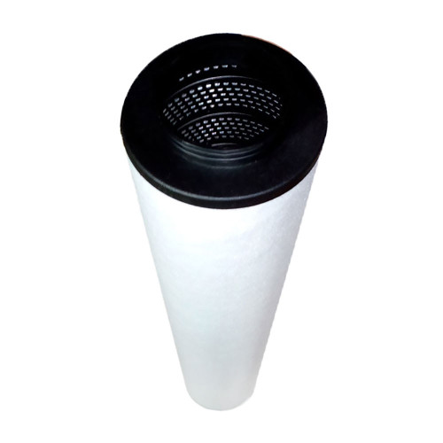  ATLAS COPCO 2906-7003-00 filter equivalent. White coalescing filter media with black top inlet and end cap.