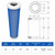 Image showing dimensions of Finite AU15-060. Dimensions are 2.25" OD, 1.25" ID, and 6.02" overall height.
