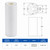 Dimensions for Zeks L50 coalescing filter replacement.