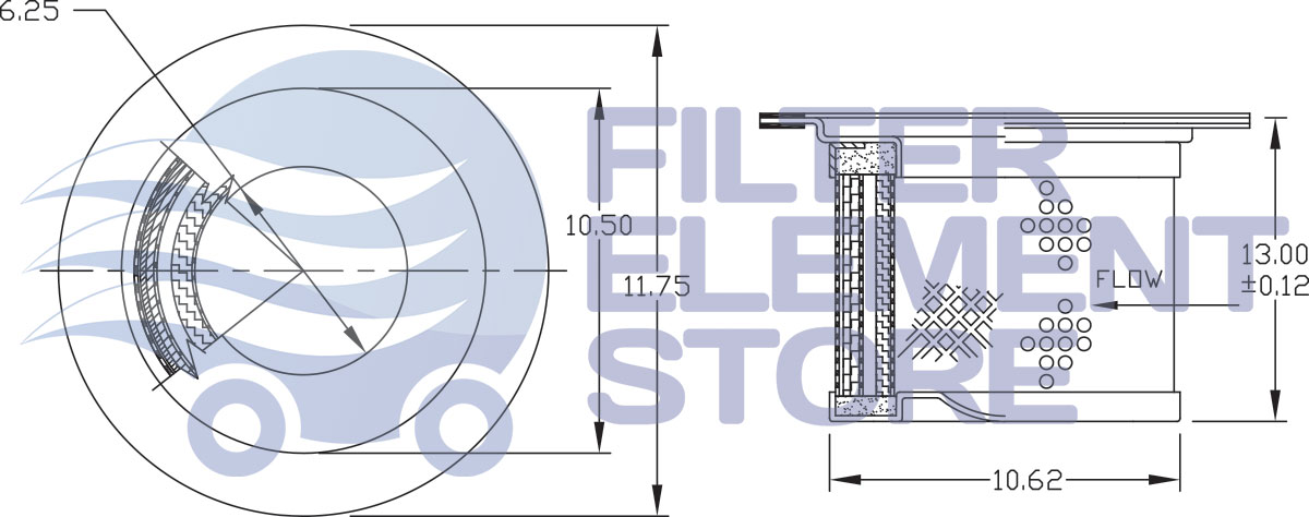 22402309 Ingersoll Rand filter dimensions