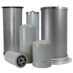 Collage of Air/Oil Separators for Air Compressors