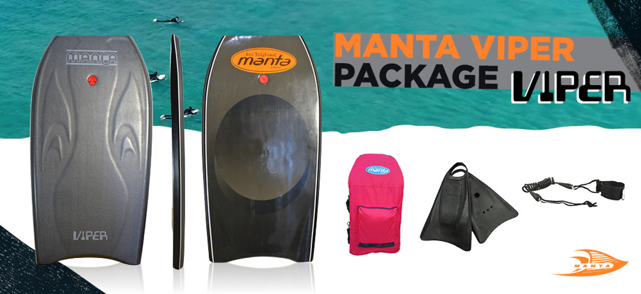 Bodyboard package Manta Viper Vault2u Bodyboard Store