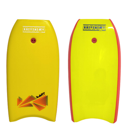 マンタ manta ボディボード イエロー 約105cm✕55cm Manta Dart Bodyboard - Vault2u