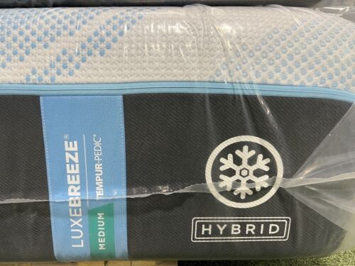 TEMPURPEDIC LUXE BREEZE 2.0 MEDIUM HYBRID QUEEN MATTRESS FREE SHIP
