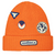 Club America Guide Cuffed Knit Beanie Hat - Orange