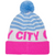 Manchester City Olympia Cuffed Knit Beanie Hat with Pom - Pink