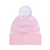 Juventus Pixel Neon Cuffed Knit Hat with Pom - Pink
