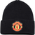 adidas Black Manchester United Woolie Cuffed Knit Beanie Hat