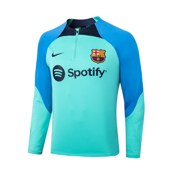 FC Barcelona 2022-23 Nike Strike Drill Top, Aqua-Signal Blue