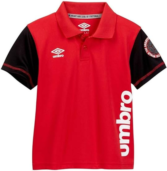 Umbro Toddler Play Maker Polo Top - Red and Black
