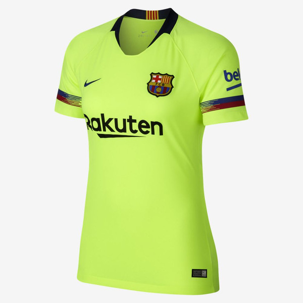 Nike Barcelona Away Jersey Womens 2018-19 - Volt