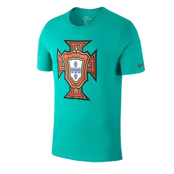 Portugal 2018/19 Nike Green Big Logo Boys T-Shirt