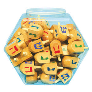 Tub Jumbo Wooden Dreidels