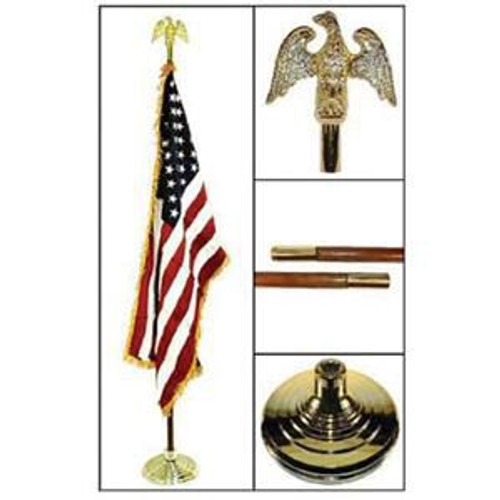 US Indoor Flag and Pole Kit