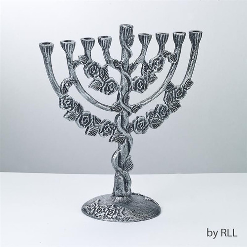 Floral Design Antique Menorah