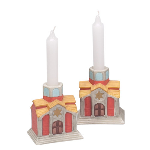 Ceramic Temple Candle Holder