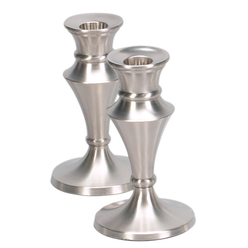 Pewter Shiny Candle Holders