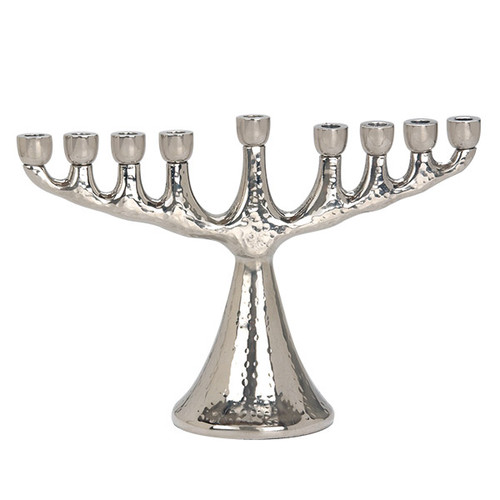 Aluminum Menorah 6"