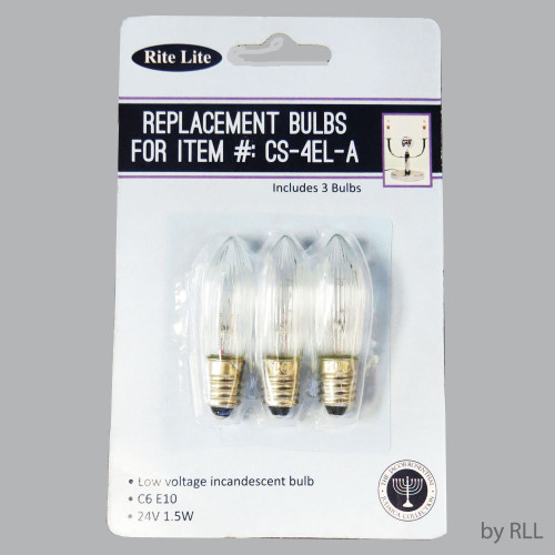 Set of 3 Replacement Bulbs for CS--EL-A