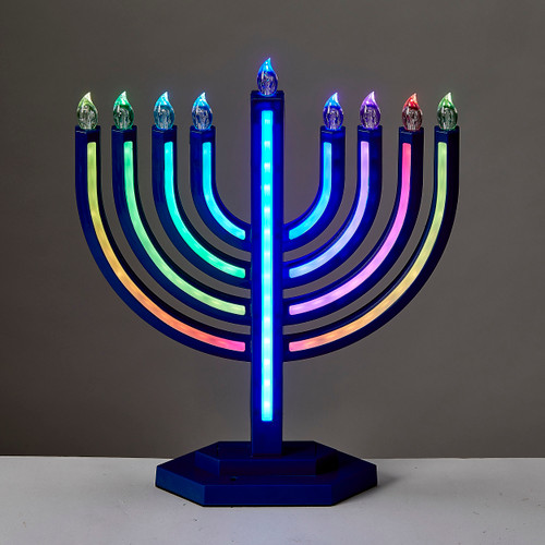 Colorwave LED Menorah With Color Changing Lights