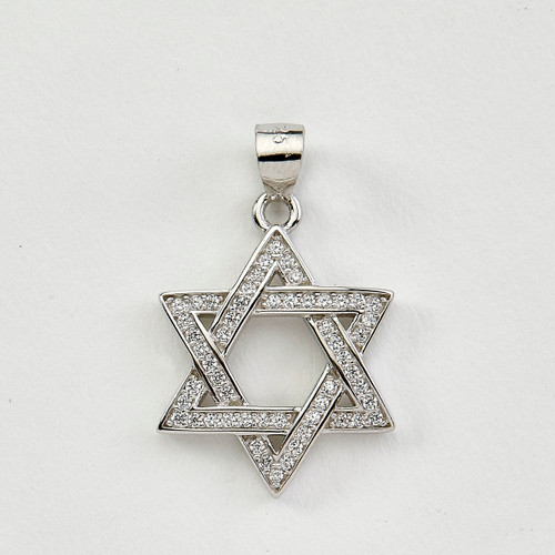 Pendant, Sterling Silver Star of David