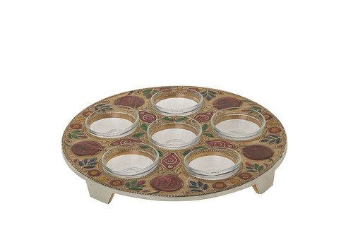 Seder Plate Pomegranates Metal