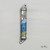 Decorated Pewter Mezuzah "Blue Harmony" - 4"