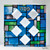 "Stained Glass" Square Seder Plate (13")