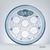 Round Glass "Elegant" Seder Plate