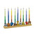 Sports Menorah, Hand Painted Resin