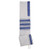 24" Blue and White stripe Talit no bag