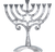 Antiqued Menorah Silver