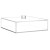 Lucite Box with White Base and Clear Lid - for Square Matzos