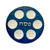 Classic Ceramic Seder Plate With Gold Accents - New Design