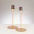 Set of 2 Goldtone Candlesticks