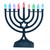 Navy LED Glow Menorah, Multifunction & Color Changing