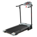 Jaxpety 2.0 HP Portable Folding Electric Treadmill 3 Incline Running Machine with LCD Display, Ipad and Drink Holder