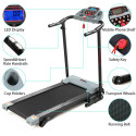 Jaxpety 2.0 HP Portable Folding Electric Treadmill 3 Incline Running Machine with LCD Display, Ipad and Drink Holder