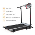 Jaxpety 2.0 HP Portable Folding Electric Treadmill 3 Incline Running Machine with LCD Display, Ipad and Drink Holder