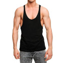 Men's Running Tank Top Workout Tank Sleeveless Tank Top Casual Cotton Breathable Quick Dry Soft Yoga Fitness Gym Workout Sportswear Activewear Light Yellow Black with White Crimped Army Green