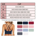 Uniexcosm Women Sports Bra 3 Pack Strappy Yoga Running Gym Workout Bra