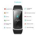 YAMAY Fitness Tracker Heart Rate Monitor Blood Pressure Monitor Pedometer Step Counter Sleep Tracker for Kids Men Women Black